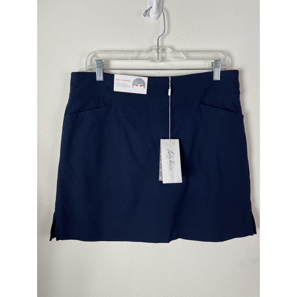NEW Lady Hagen Skort Womens 12 Dark Navy Pull On Golf Easy Shaper HydroDri